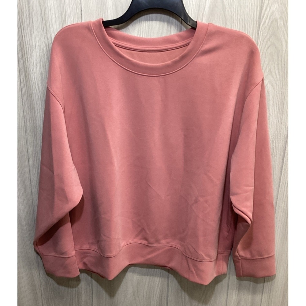 A NEW DAY Women's (Size XXL) Super‎ Soft Long Sleeve Crew Neck Sweatshirt Pink